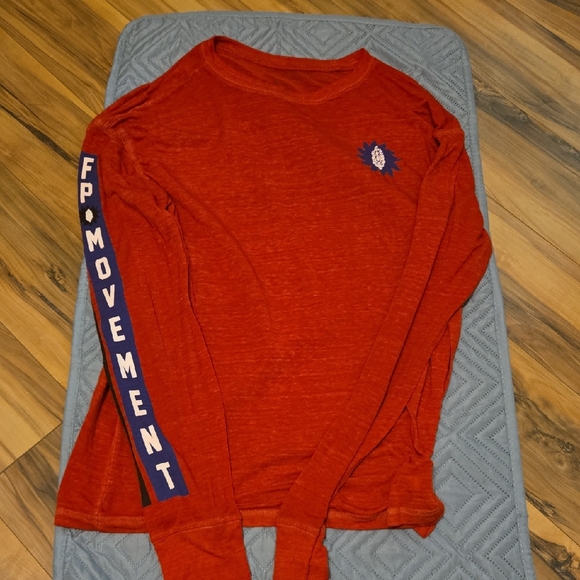 FP Movement Red Long Sleeve Shirt - Picture 1 of 2
